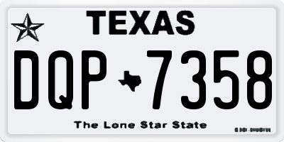 TX license plate DQP7358