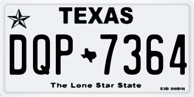 TX license plate DQP7364