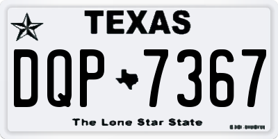 TX license plate DQP7367