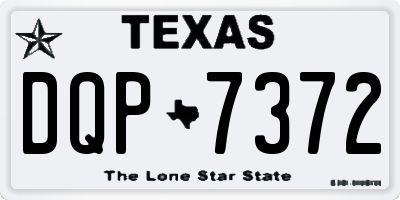 TX license plate DQP7372