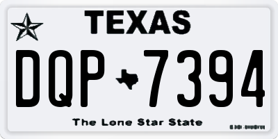 TX license plate DQP7394