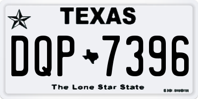 TX license plate DQP7396