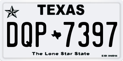 TX license plate DQP7397