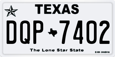 TX license plate DQP7402