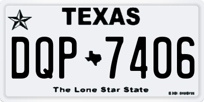 TX license plate DQP7406