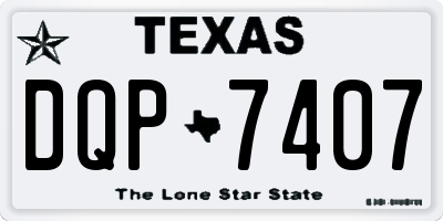 TX license plate DQP7407