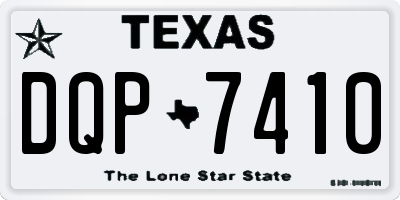 TX license plate DQP7410