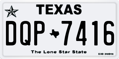 TX license plate DQP7416