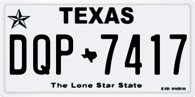 TX license plate DQP7417