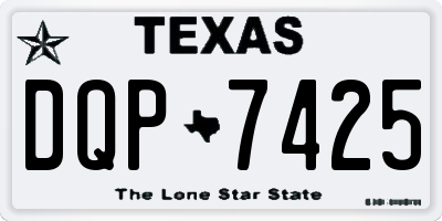TX license plate DQP7425