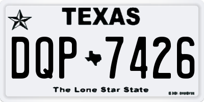 TX license plate DQP7426