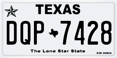 TX license plate DQP7428