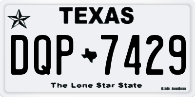 TX license plate DQP7429