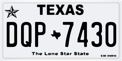 TX license plate DQP7430