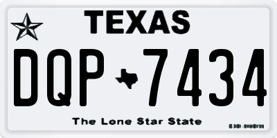 TX license plate DQP7434