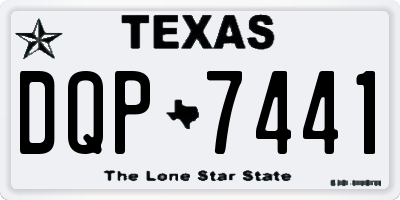 TX license plate DQP7441
