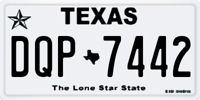 TX license plate DQP7442