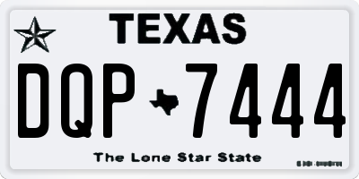 TX license plate DQP7444