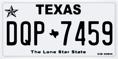 TX license plate DQP7459