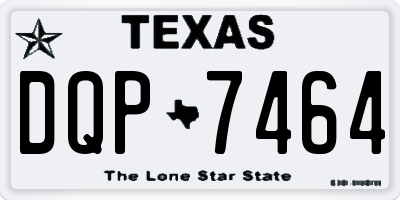 TX license plate DQP7464