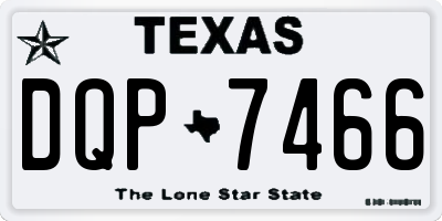 TX license plate DQP7466