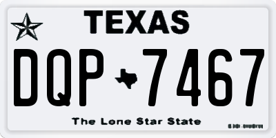 TX license plate DQP7467