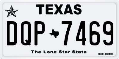TX license plate DQP7469