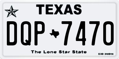 TX license plate DQP7470