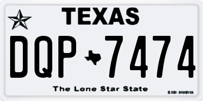 TX license plate DQP7474