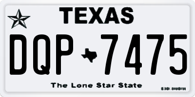 TX license plate DQP7475