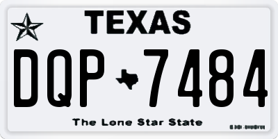 TX license plate DQP7484
