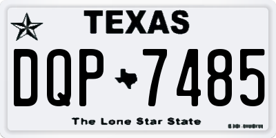 TX license plate DQP7485