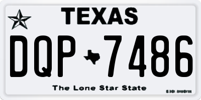 TX license plate DQP7486