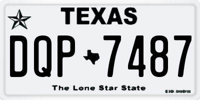TX license plate DQP7487