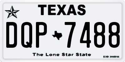 TX license plate DQP7488
