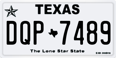 TX license plate DQP7489