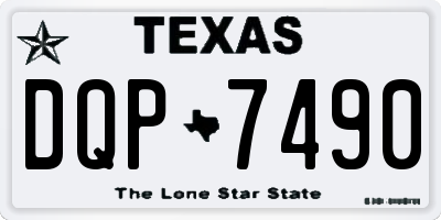 TX license plate DQP7490