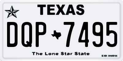 TX license plate DQP7495
