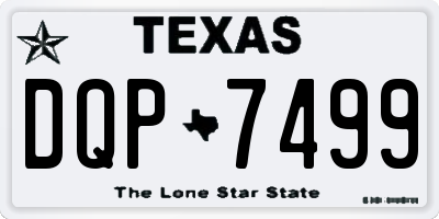 TX license plate DQP7499