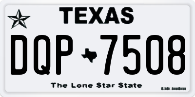 TX license plate DQP7508