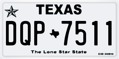 TX license plate DQP7511