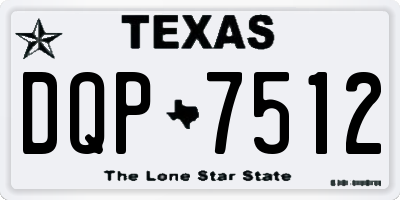 TX license plate DQP7512