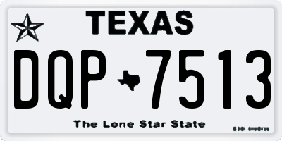 TX license plate DQP7513
