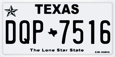 TX license plate DQP7516