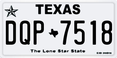 TX license plate DQP7518