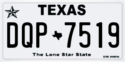 TX license plate DQP7519