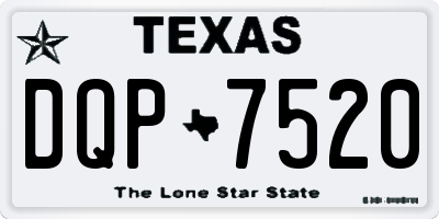TX license plate DQP7520