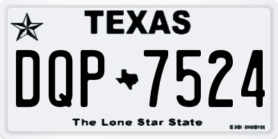 TX license plate DQP7524