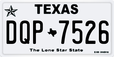 TX license plate DQP7526