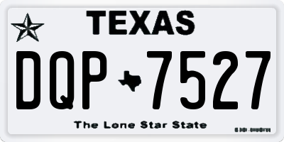 TX license plate DQP7527